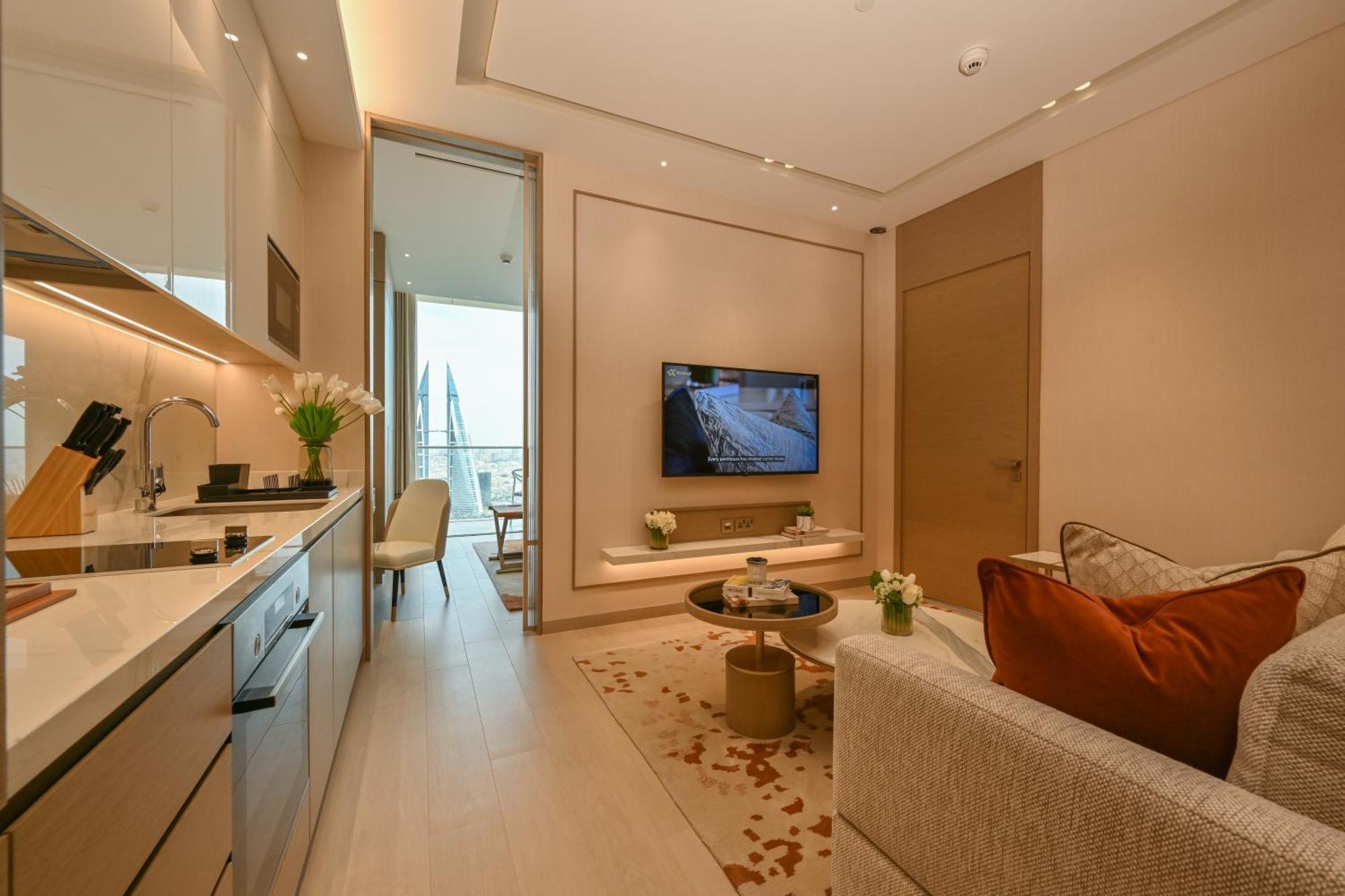 Onyx Rotana Hotel มานามา ภายนอก รูปภาพ Interior of a typical apartment
